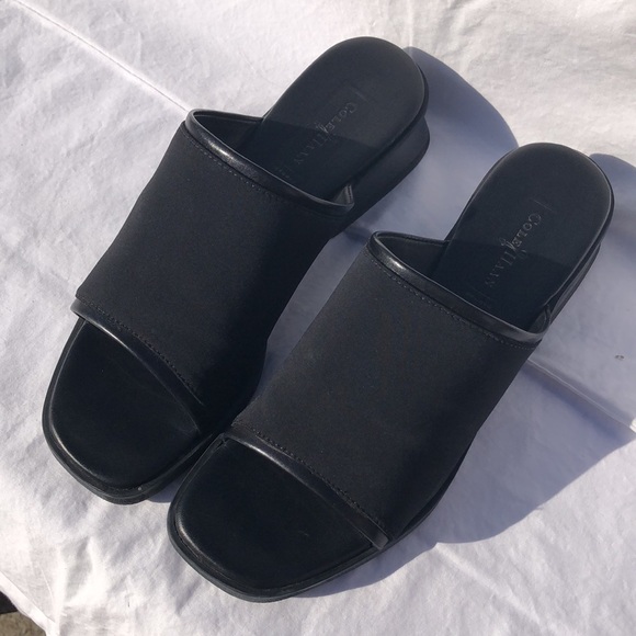 Cole Haan Black Micro Fiber Slide/Mule w/1.5” Heel, “Traci” - Picture 12 of 13